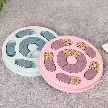 

Dog Puzzle Feeder Interactive Increase IQ Dog Training Games Pets Classic Cute Clean Durable Bowl Slow Dispensing Feeding Puppy