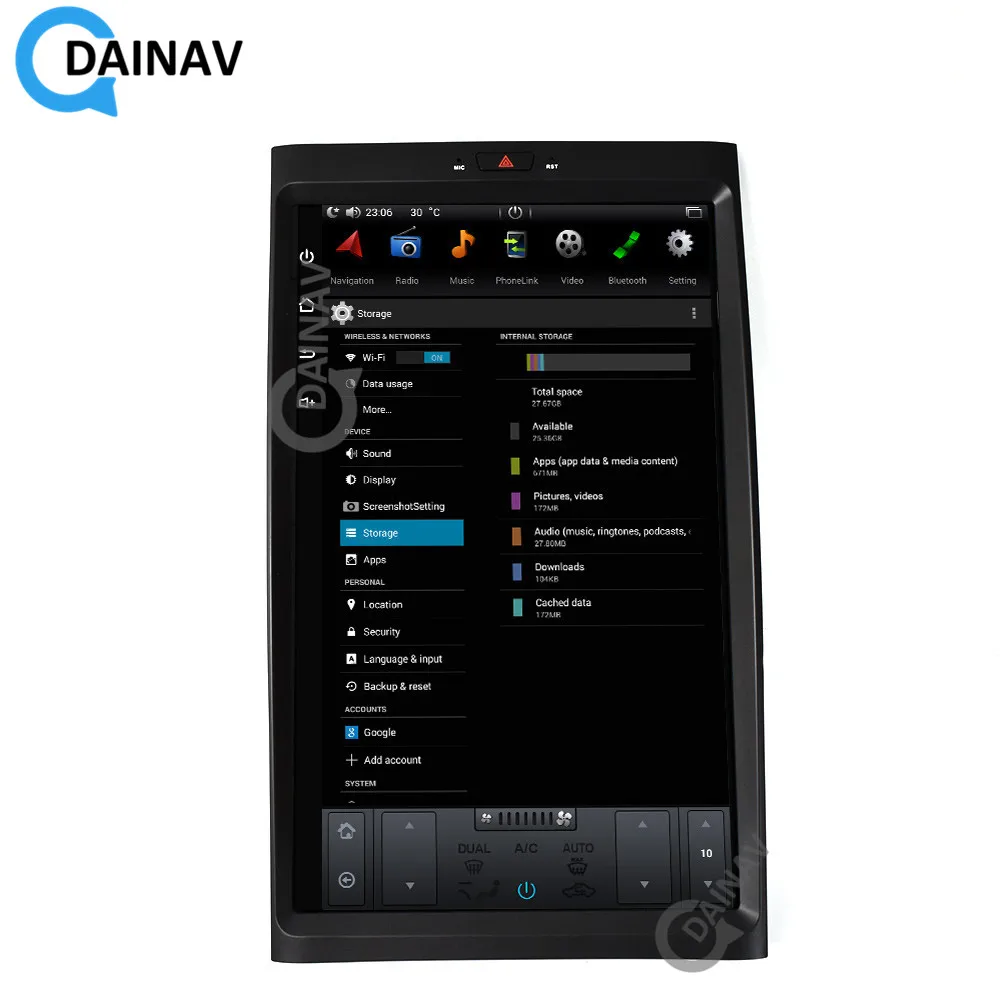 17 дюймов Автомобильный мультимедийный плеер GPS Navi For Ford Expedition 2007 2017 вертикальный