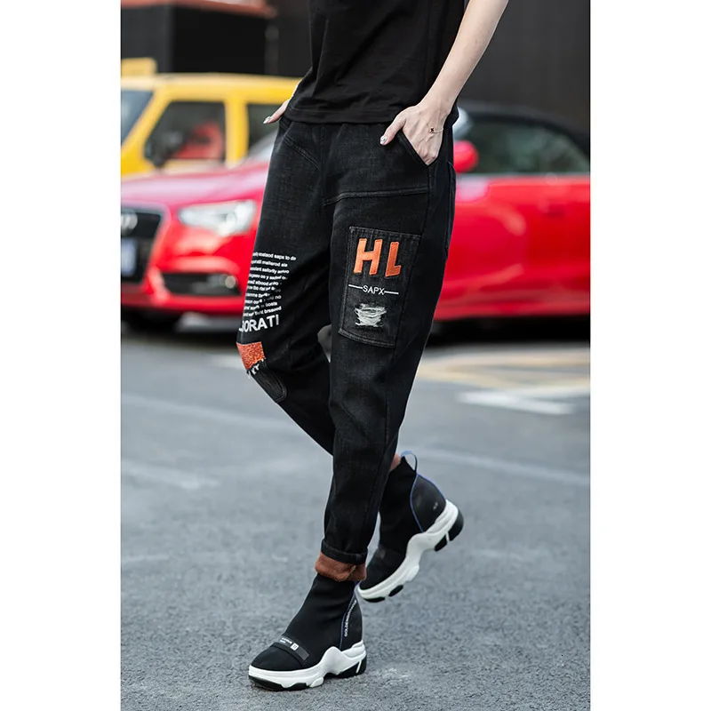 Max LuLu, корейские модные женские зимние меховые джинсы, женские лоскутные шаровары, плотные джинсовые брюки, теплые уличные брюки размера плюс