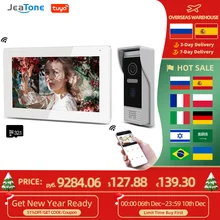 Jeatone – visiophone intelligent pour maison connectée avec écran de 7 pouces, interphone vidéo IP WIFI, résolution AHD, caméra TUYA