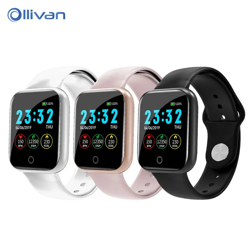 Ollivan Новые I5 Смарт-часы Шагомер управление музыкой пульсометр фитнес Bluetooth 4,0 для Apple IOS android PK B57 Смарт-часы