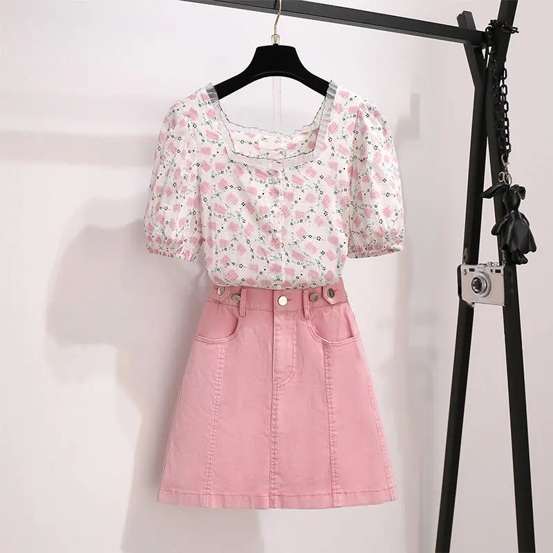 2021 для женщин в винтажном стиле Сезон весна-лето Комплект из 2 предметов с