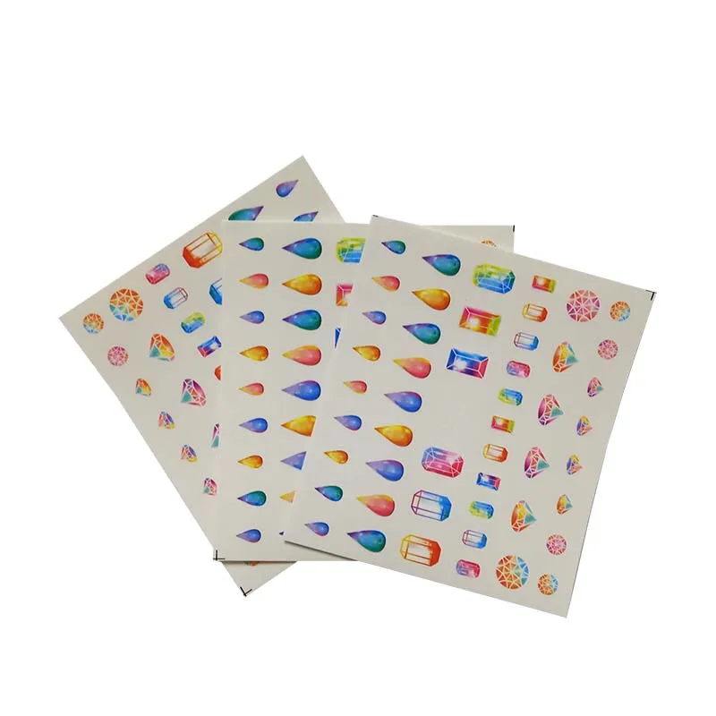 

3pcs Nail Sticker Adhesive Nail Art Tips Decorations Decals DIY Manicure Slider Embossed B05