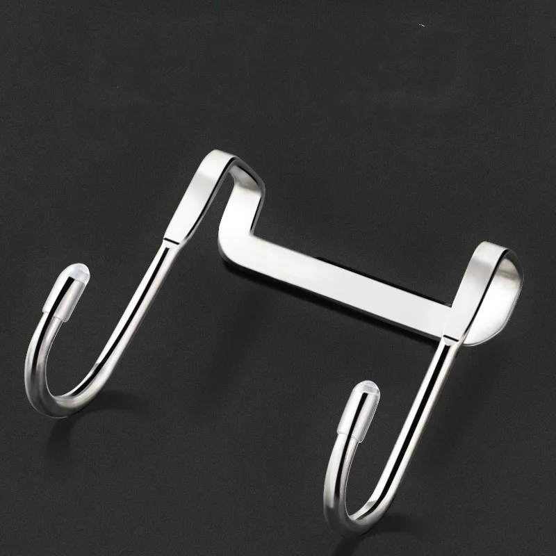 S-type Door Hanger Hook Wall Mounted Hooks Multi Purpose Metal Hook 1PC