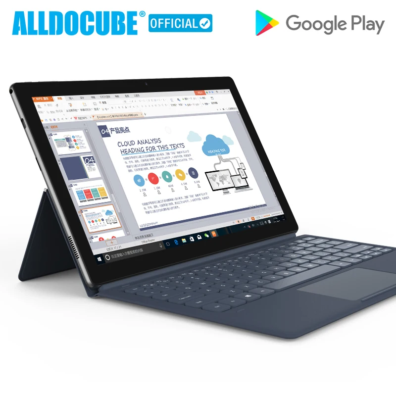 

ALLDOCUBE 11.6" Knote Tablet PC Intel Apollo Lake N3450 Quad-core 1920*1080 IPS Full-view Windows10 6GB RAM 128GB ROM Tablet