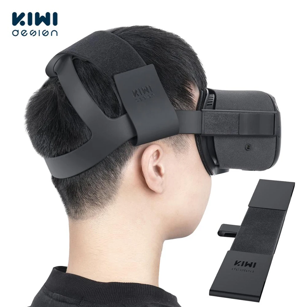 Повязка на голову KIWI design для Oculus Quest 2 удобная искусственная кожа и снижение