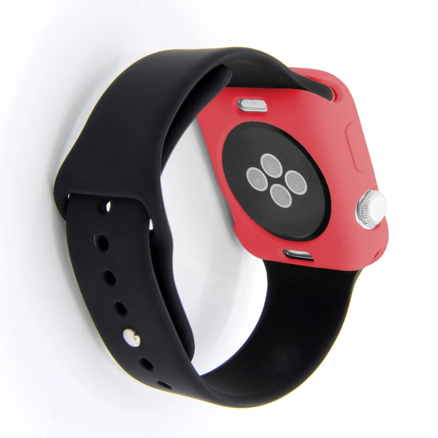 Мягкий силиконовый чехол ярких цветов для Apple Watch Series 4 5, защитный бампер из ТПУ 40 мм 44 мм для iWatch 3 2 1 38 мм 42 мм