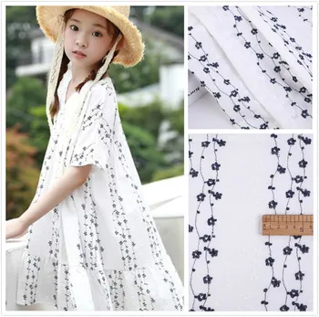 

New pure cotton cloth, fully embroidered lace fabric, handmade, DIY clothing Accessories, width 150cm, 1 yards