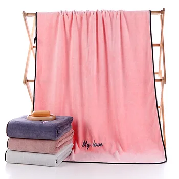 

1 PC 75*150 cm Superfine Fiber Big Bath Towel Beauty Salon SPA Water Absorption Thickening Travel Bath Towel For Home Hotel