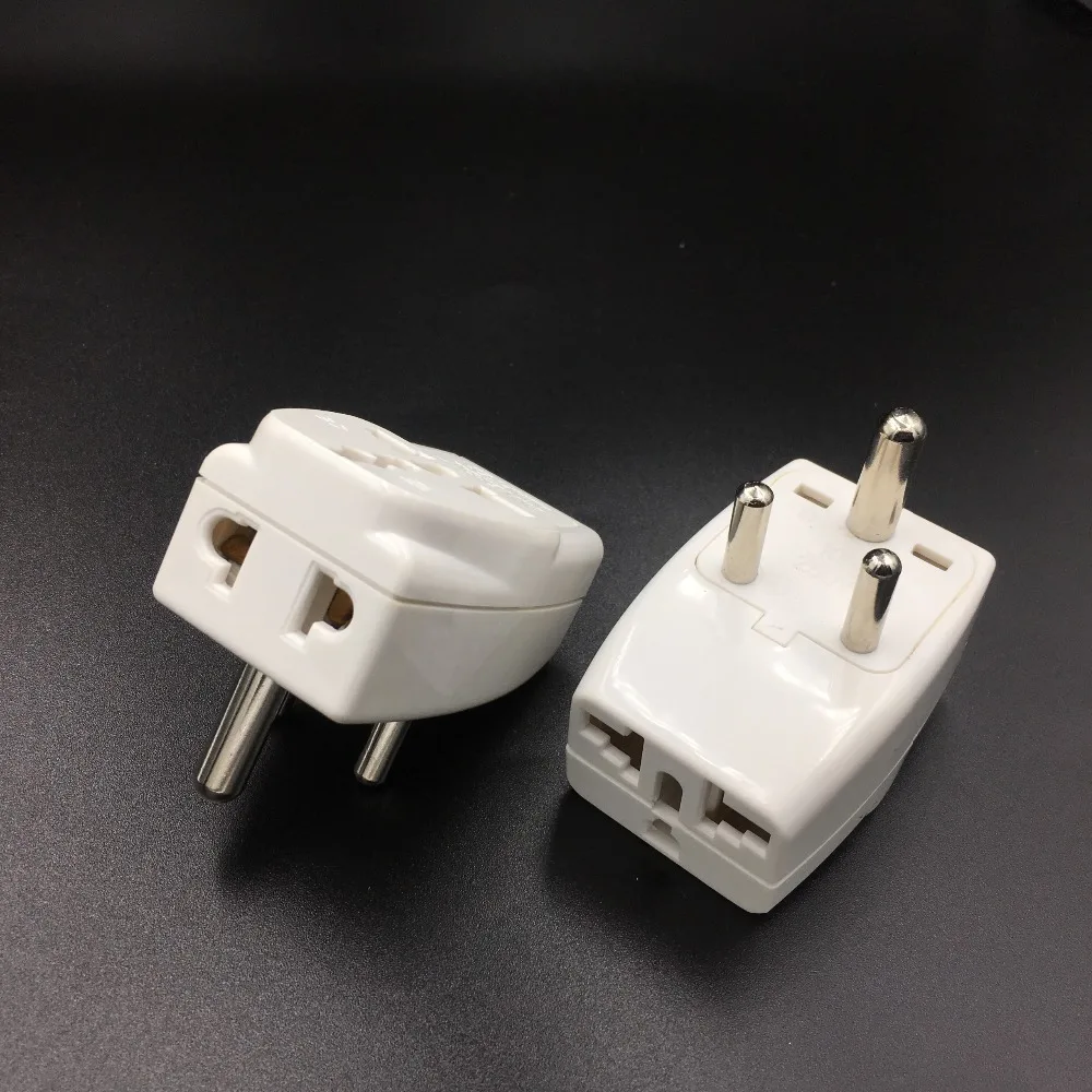 Noir Prise de courant électrique Type D à 3 prises multiples, adaptateur de voyage, Sri Lanka