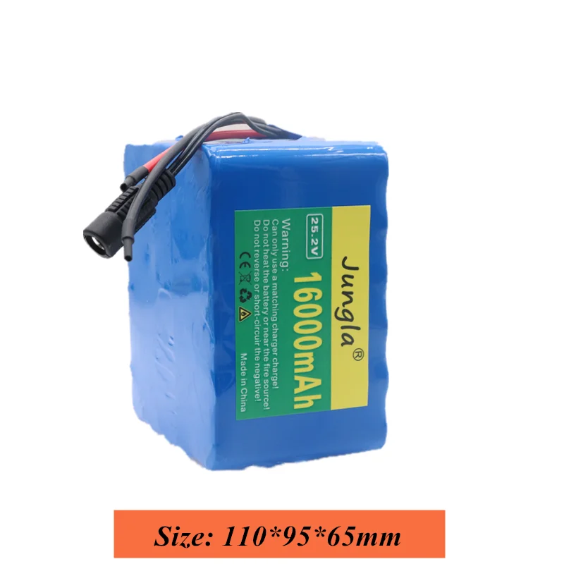 Jungla 24V аккумулятор 6s5p 25,2 v 16000Ah 18650 аккумуляторная батарея подходит для электрического велосипедного электронного оборудования