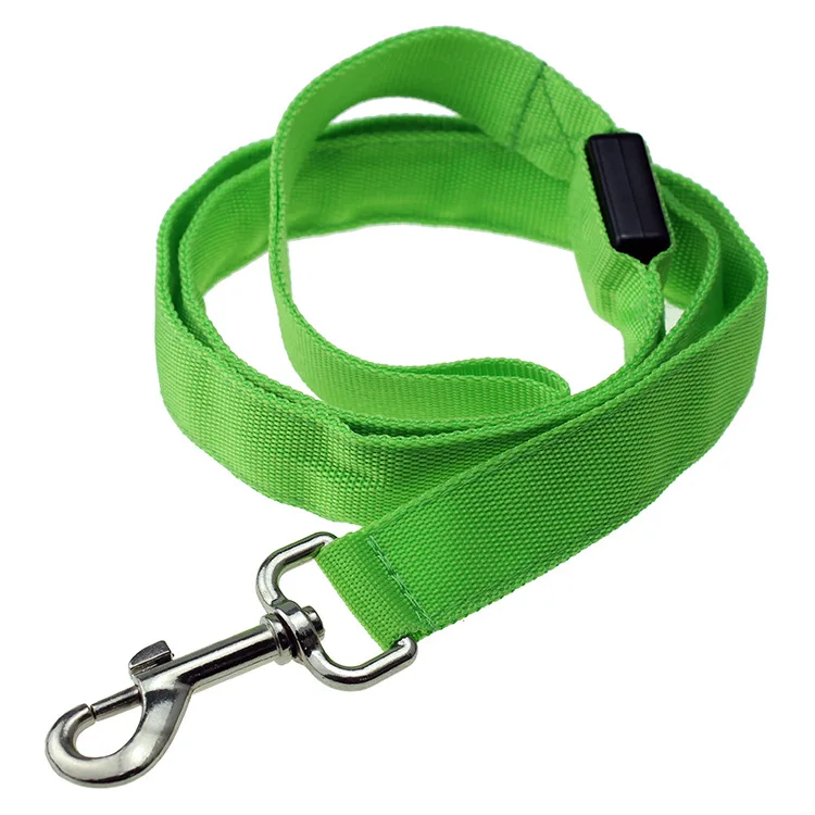 

2.5 Cm Color Ppled Pet Traction Rope Double-Sided Exposure Luminescence Pet Strap Night Light Dog Traction Rope Hot Selling
