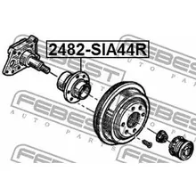 Комплект подшипника ступ. зад. Renault Megane/Scenic 97-02 ABS drum FEBEST 2482-SIA44R