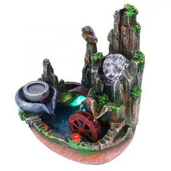 

New Style Innovative Simulation Rockery Desktop Fountain Landscape Decoration With Atomizer Home Ornament Decor