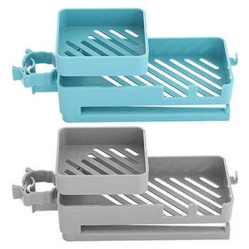 

Ties Bag Hanger Hanging Rack ABS Soap Sponge Dish Rack Sink Storage Drainer Shelf Bathroom Kitchen Organizer