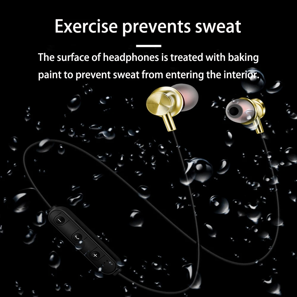 Металлические беспроводные наушники Bluetooth 5,0, наушники с Ушными крючками, спортивные Игровые наушники для телефона, наушники с громкой связью