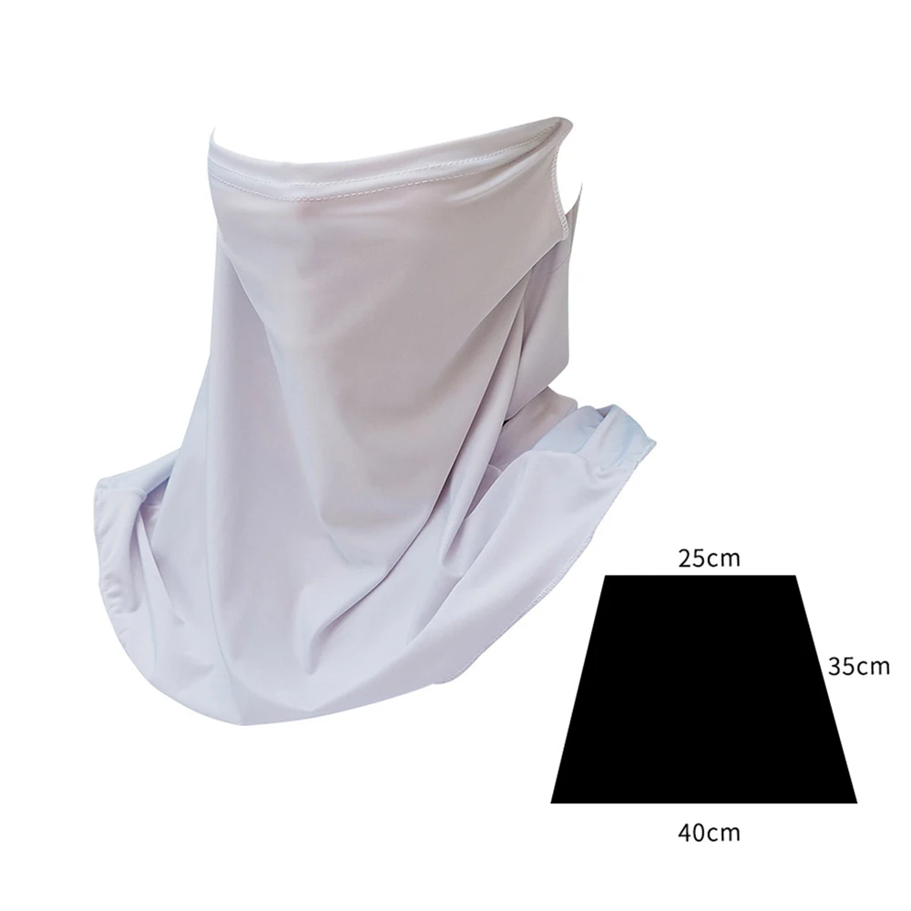 Летняя Солнцезащитная ледяная шелковая защитная маска для шеи бега рыбалки езды