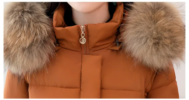 Shoppe подлинный товар пуховик, хлопок, Для женщин средней длины Новинка зимы Стиль корейско-Стиль мода Slim Fit для похудения большие