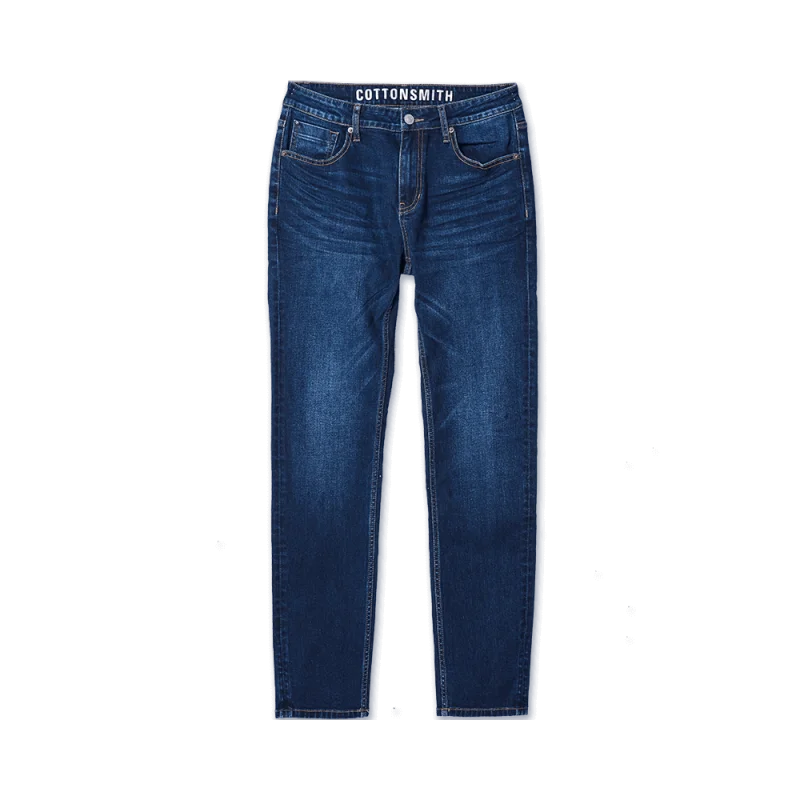 dark blue Xiaomi Mijia классические джинсы из хлопка с пятью карманами - Цвет: dark blue