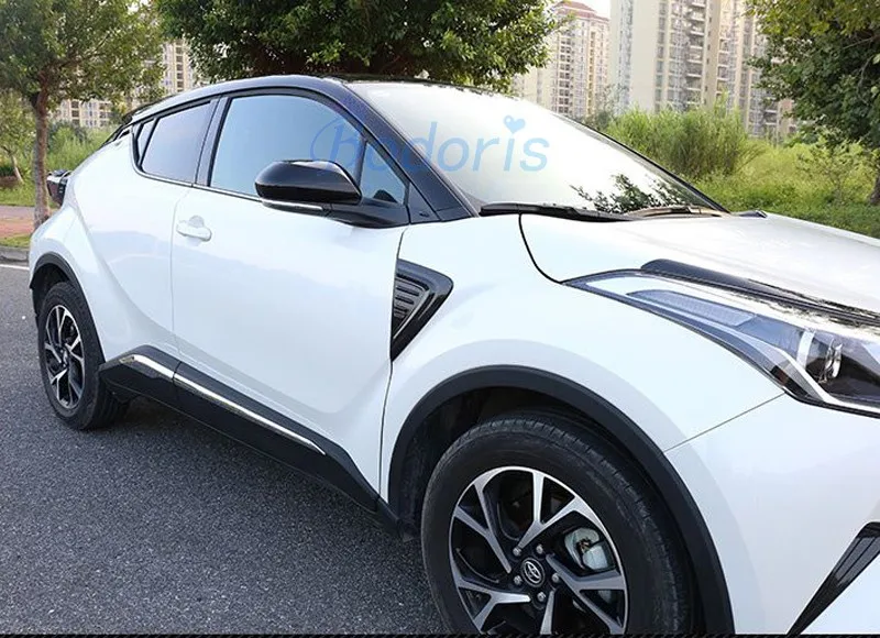 Для Toyota C-HR CHR C HR углеродное волокно противотуманная фара ручка боковое крыло заднего вида крышка автомобиля Стайлинг Аксессуары