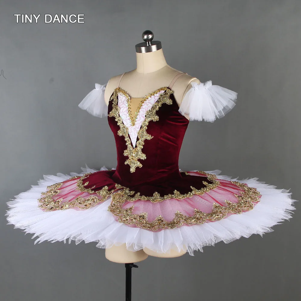 Для профессиональных занятий балетом, танцами с юбкой-пачкой с 7-слойной с плиссированным тюлем балерина костюм для танцев одиночное платье блин юбки-пачки для маленьких девочек, BLL138