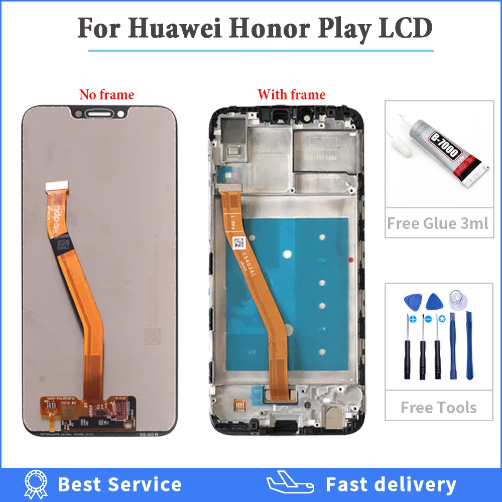 ЖК-дисплей 6 3 дюйма для Huawei Honor Play ЖК-экран с сенсорной панелью дигитайзер в сборе