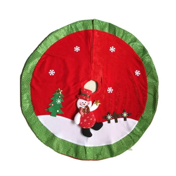 

1PC Christmas Tree Skirt Aprons Snowman Carpet Home Decor 2020 New Year Xmas Decoration