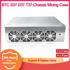 BTC S37 D37 T37 Chassis Mining Miner Case with 4 Fan Cabinet Support 8 Graphics Card GPU Crypto BTC ETH Bitcoin Ethereum