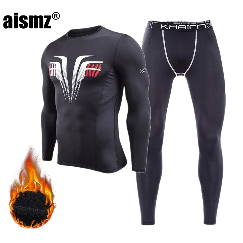 17810 P5841 Aismz, термобелье, мужское, мужское, термо, Camisa Termica, кальсоны, термальные колготки, зимние компрессионные комплекты нижнего белья, быстросохнущие - Цвет: 17810 P5841