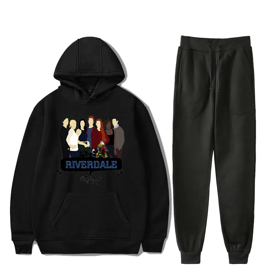 women fitness sporting River Valley Town two pieces set letter print  Hooded neck top  2019 fashion 2 pcs tracksuits