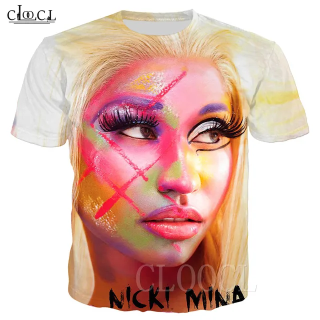 Summer Singer Nicki Minaj Funny T Shirt Men Women Sweatshirt 3D Print Plus Size Tshirt Hip Hop Streetwear Tees O-neck Sportswear