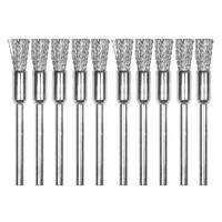 10Pcs 3x5mm Steel Wire Wheel Brushes Set Kit for Mini Drill Rotary Tools Polishing Brush Dremel Accessories 1