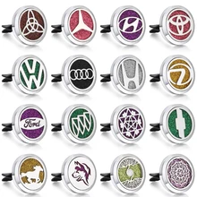 Автомобильный освежитель воздуха, автомобильный парфюмерный диффузор с зажимом, фирменный автомобильный логотип, ароматерапия, эфирное масло, автомобильный диффузор с зажимом, подарки