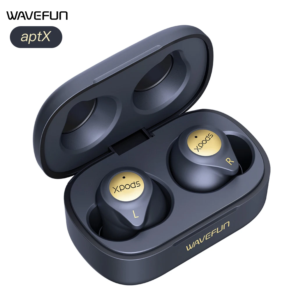  Bluetooth наушники Wavefun 3T, Hi Fi, aptX, AAC, CVC8.0, IPX7, Беспроводная зарядка, Bluetooth 5,0 
