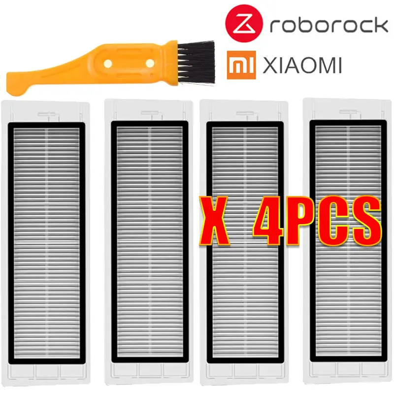 Подходит для Запчасти для роботизированного пылесоса пакет HEPA фильтр для xiaomi mi робот фильтры roborock набор аксессуаров для чистки - Цвет: 5pcs
