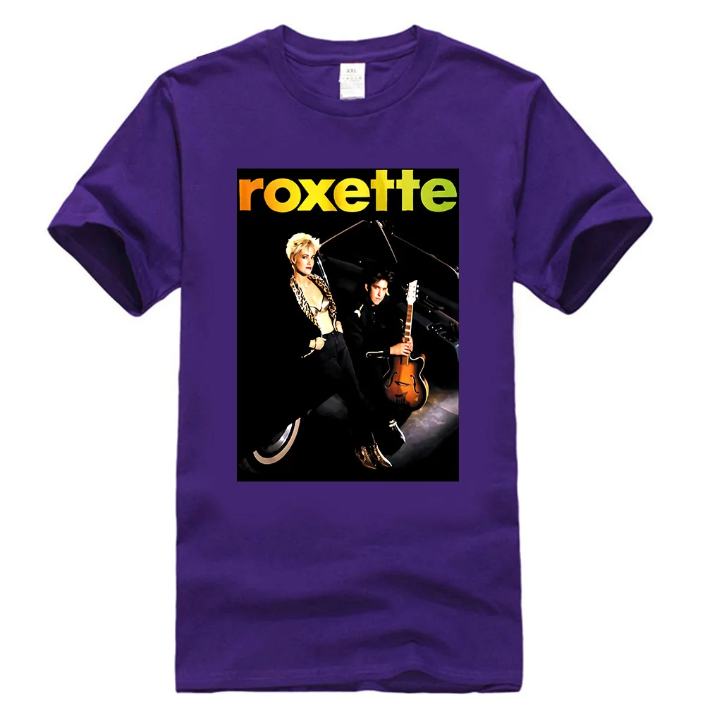 Фиолетовый Roxette Joyride поп-группа рок-группа Мужская футболка Размер S-3Xl Высокое качество Повседневная футболка с принтом - Цвет: Фиолетовый