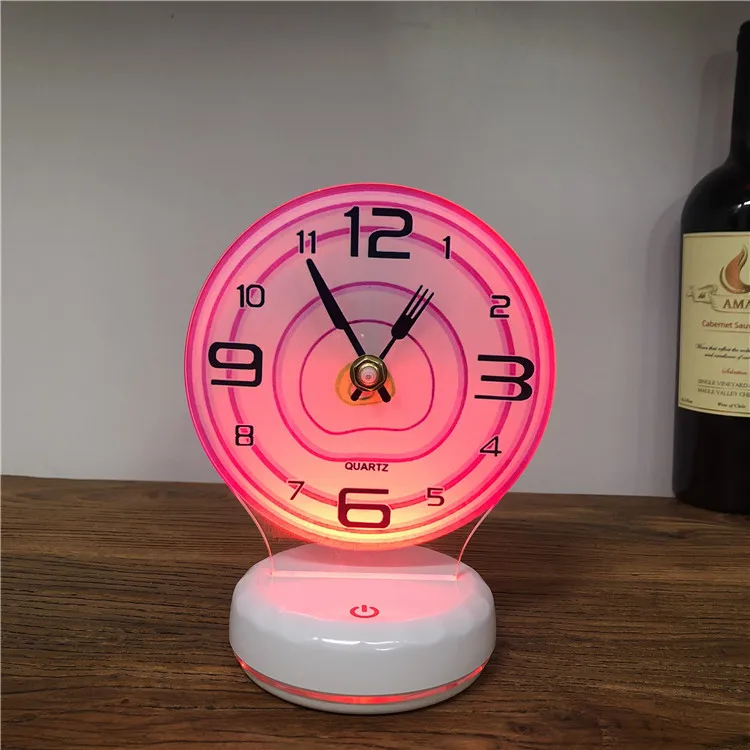 3D ночник акриловая настольная лампа USB Звезда Луна свет RGB цвет изменить будильник "сделай сам" Любовь время часы декоративные огни Luminou