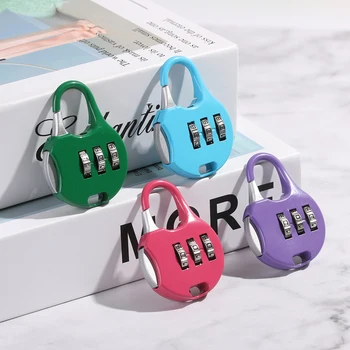 

1PC Mini Security Travel Safe Lock 3 Dial Digit Number Code Password Combination Padlock for Padlock Luggage Lock of Gym