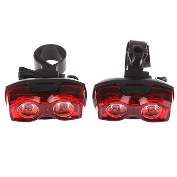 

1pc 2LED Bright Bicycle Bike Safe Rear Tail Flashing Back Light Warning Lamp