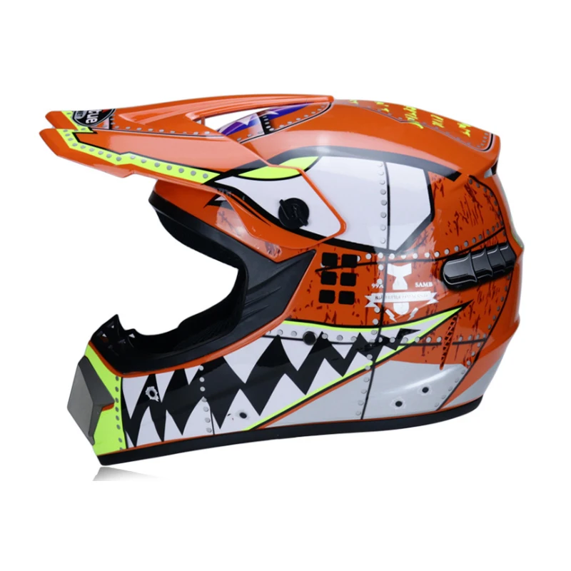 Профессиональный Гоночный Кроссовый шлем hors route Casque Moto Capacete Moto Casco внедорожный мультяшный детский мотоциклетный шлем - Цвет: C22