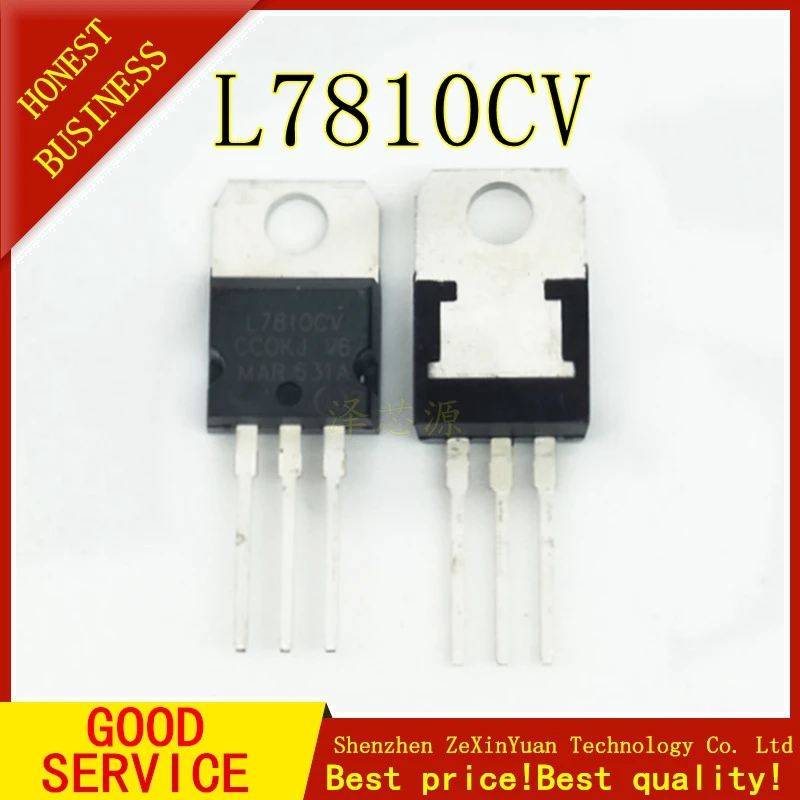 100 шт. L7810CV-220 Напряжение регулятор L7810 LM7810 KA7810