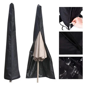

Spot Patio Umbrella Zipper Cover Waterproof UV-resistant 600D Oxford Protective Cover Bag Fit 6ft to 11ft Umbrellas QP2