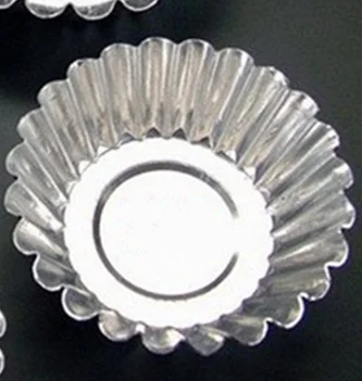 Diameter 57mm 10 шт./лот, Алюминиевые Формы для кексов, яиц, пирожных, одноразовые формы для печенья, пудинга, формы для выпечки, десерт, инструменты для украшения торта - Цвет: Diameter 57mm