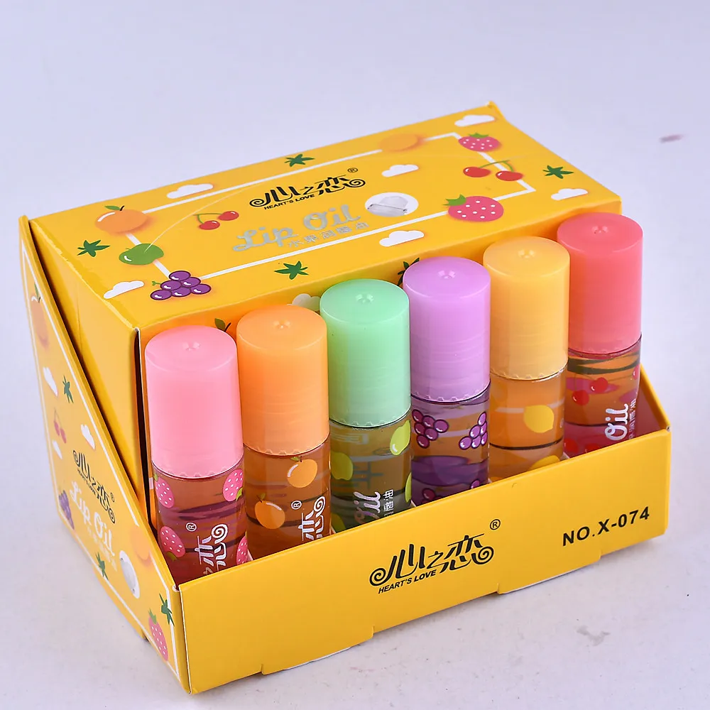 6pcs/12pcs/24pcs Hengfang Flower Nutritious Lip Balm Moisturizing Lip Oil Lip Care Long Lasting Fruit Lip balm Beauty Makeup - Цвет: 24pcs X-074