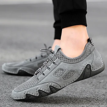 

2020 summer new large size fashion deodorant tide shoes youth sports casual shoes male Korean version of the mesh breathable laz