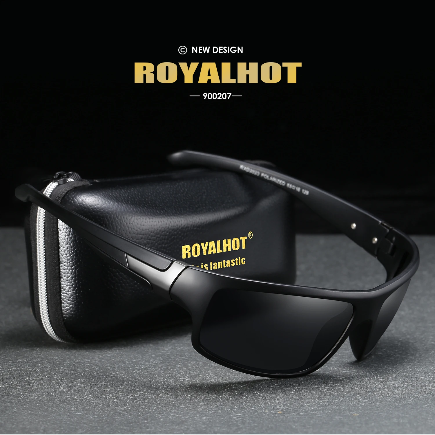 RoyalHot, мужские, женские, поляризационные, квадратная оправа, спортивные солнцезащитные очки, Ретро стиль, солнцезащитные очки, 900207