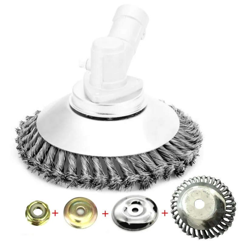 Grass Tray Plate and Gearbox Fixing Kit Steel Wire Grass Trimmer Head Derusting Weeding Wheel Garden Tray Brush Cutter grass trimmer head