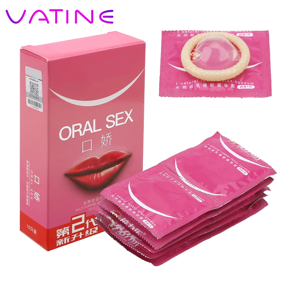 VATINE секс 10 шт./кор. полости рта презервативы из натурального латекса со вкусом
