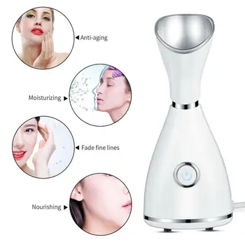 

Face Facial Steamer Nano Steam Ionic Warm Humidifier Skin Care for Home Face Sauna Steaming UK