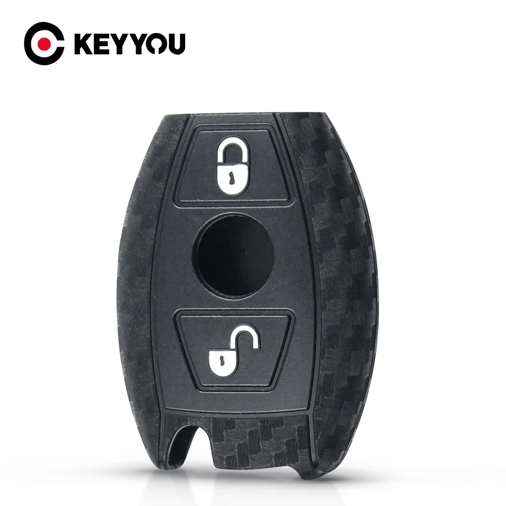 Keyyou Custodia In Silicone Per Telecomando Per Auto In Silicone 2/3 Pulsanti Cover Per Mercedes Benz Cls Cla Gl R Slk Amg A B C S Guscio Protettivo